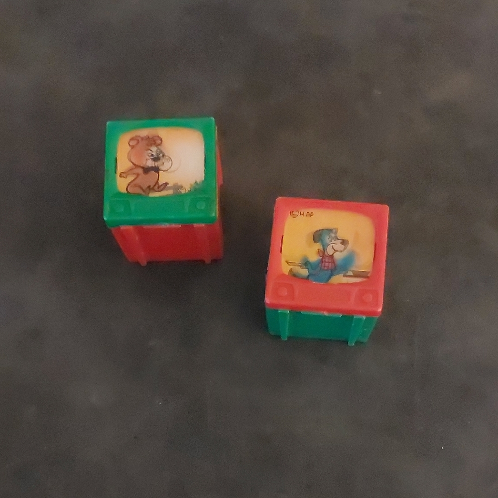 Set Of 2 Vintage Flicker Color TV's